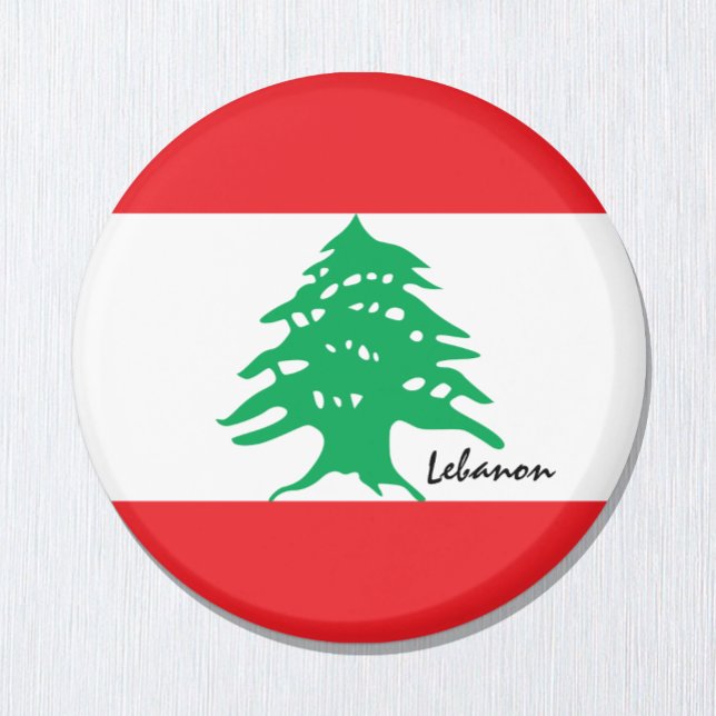 Lebanon flag & travel Lebanon /sports fans Magnet (Creator Uploaded)