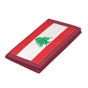 Lebanon flag tri-fold wallet