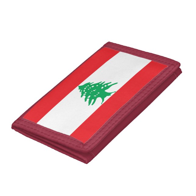 Lebanon flag trifold wallet (Bottom)