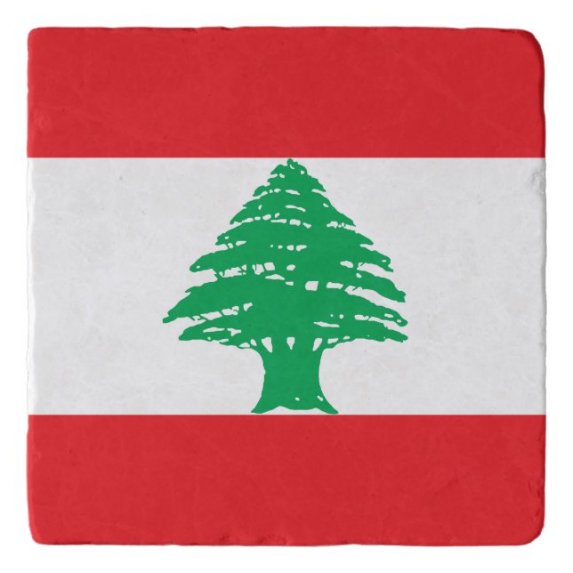 Lebanon Flag Trivet (Front)