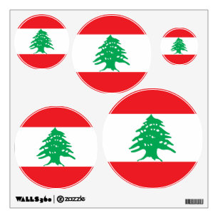Lebanon flag wall decal