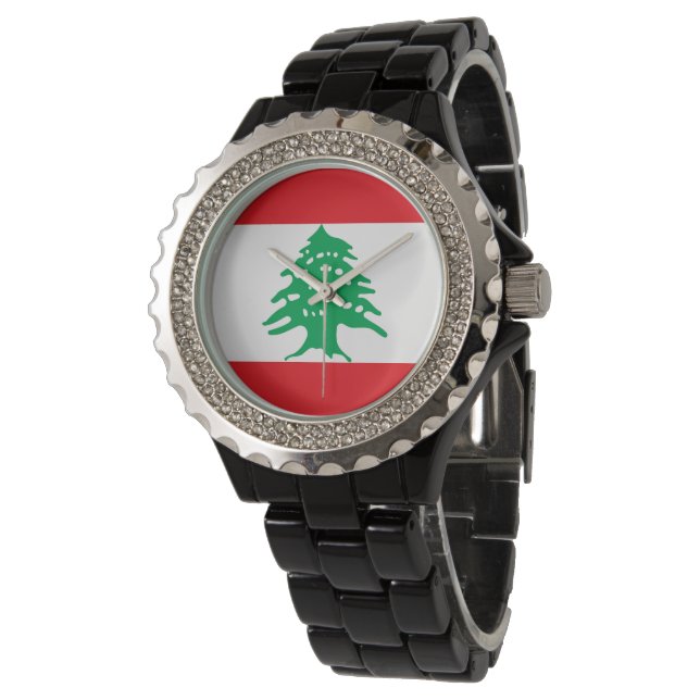 Lebanon flag watch (Angled)
