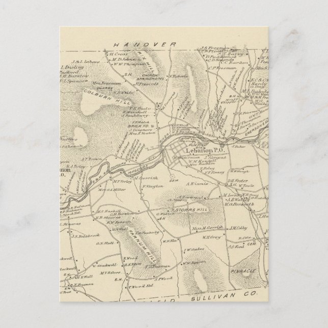 Lebanon, Grafton Co Postcard (Front)
