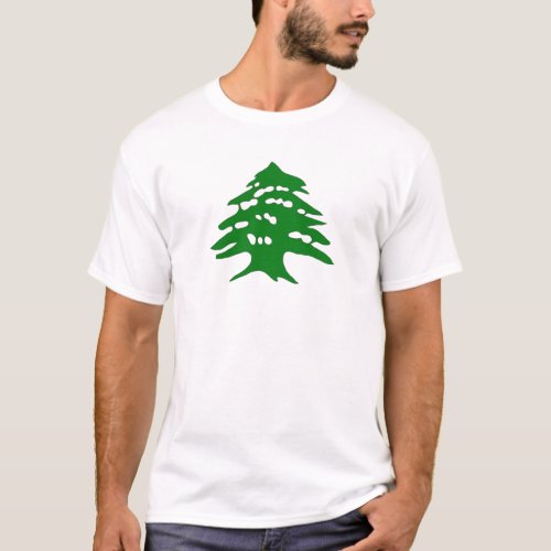 Lebanon green cedar arz logo T_Shirt