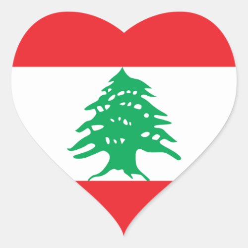 lebanon heart sticker
