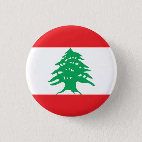 Lebanon Lebanese Flag Button