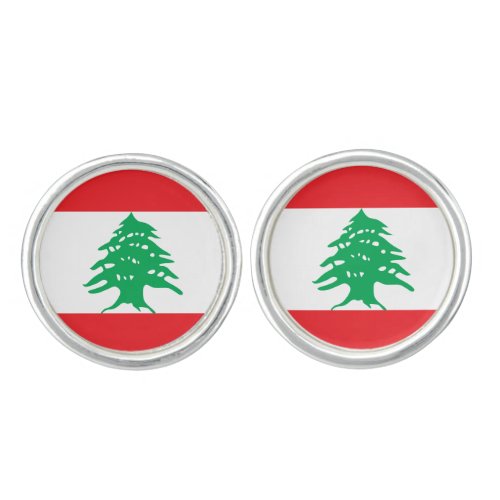 Lebanon Lebanese Flag  Cufflinks