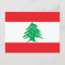 Lebanon (Lebanese) Flag Postcard