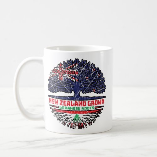 Lebanon Lebanese New Zealander New Zealand Tree Coffee Mug