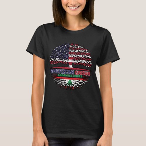 Lebanon Lebanese US American USA United States T_Shirt