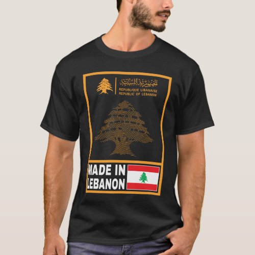 LebanonLebanon PassportLebanon mapLebanon Flag T_Shirt