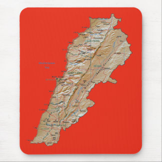 Lebanon Map Mousepad