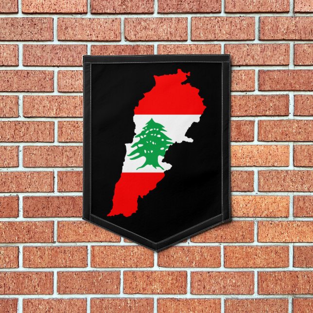 Lebanon Map with Flag (Insitu 1)