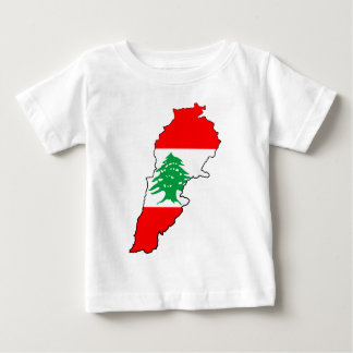 Lebanon Map with Flag Baby T-Shirt