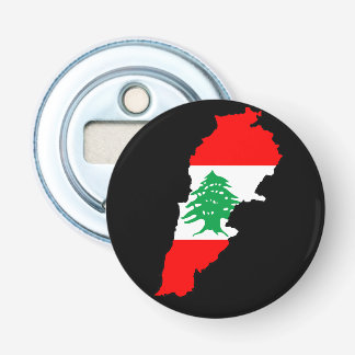 Lebanon Map with Flag Bottle Opener