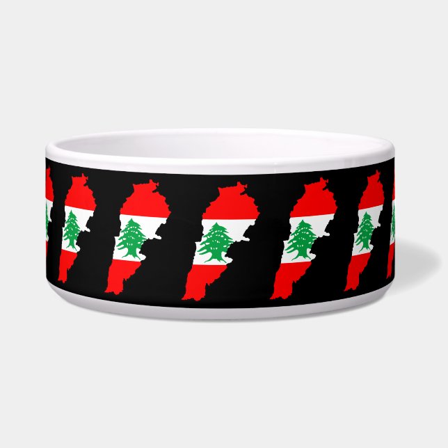 Lebanon Map with Flag Bowl (Front)