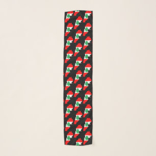 Lebanon Map with Flag Scarf