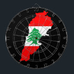 Lebanon Map with Flag Stone Magnet Dart Board<br><div class="desc">Lebanon flag superposed to the Lebanon Map shape,  and with Beirut Capital written in arabic. Vector Illustration Isolated on white. Copyright BluedarkArt TheChameleonArt.</div>