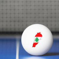 Lebanon Map with Flag Stone Magnet
