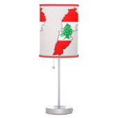 Lebanon Map with Flag Table Lamp (Right)