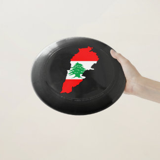 Lebanon Map with Flag Wham-O Frisbee