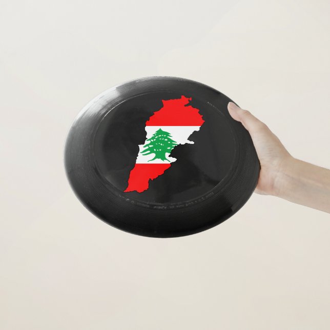Lebanon Map with Flag Wham-O Frisbee (In Hand)
