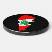 Lebanon Map with Flag Wireless Charger (Front 2)