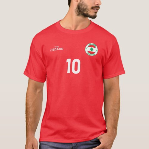 Lebanon National Football Team Soccer Retro T_Shirt