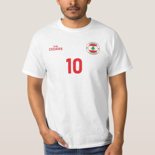 Lebanon National Football Team Soccer Retro T_Shirt