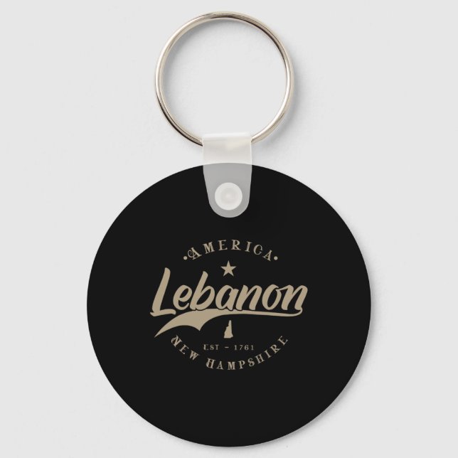 Lebanon New Hampshire  Keychain (Front)