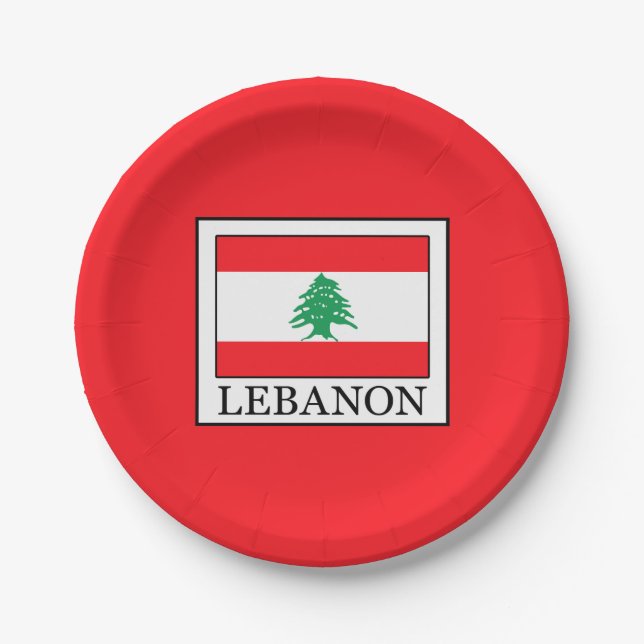 Lebanon Paper Plates (Front)