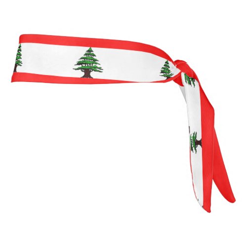 Lebanon Patriot Flag  Tie Headband