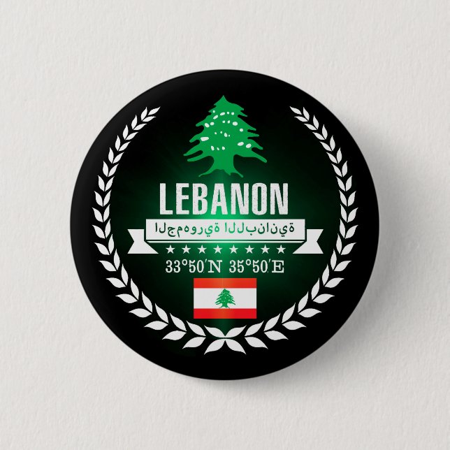 Lebanon Pinback Button (Front)