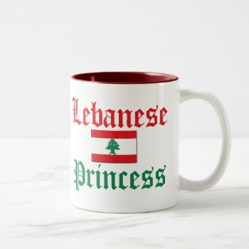 Lebanon Princess Two-tone Coffee Mug by worldshop at Zazzle