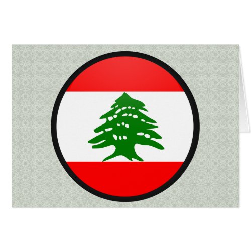 Lebanon quality Flag Circle