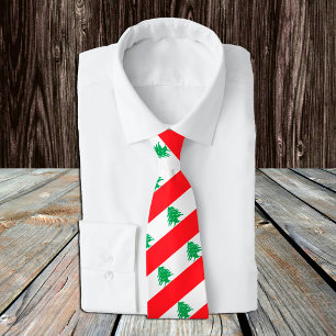 Lebanon Ties, fashion Lebanese Flag, business Neck Tie
