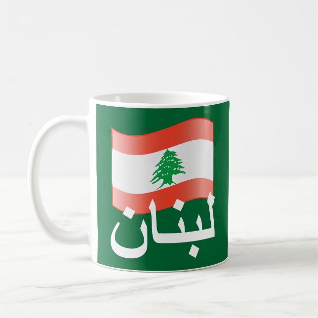Lebanon Waving Flag Mug (Left)
