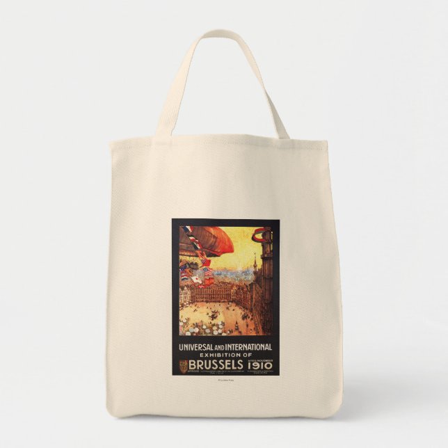 Lebaudy Airship with World Flags at Expo Tote Bag (Front)