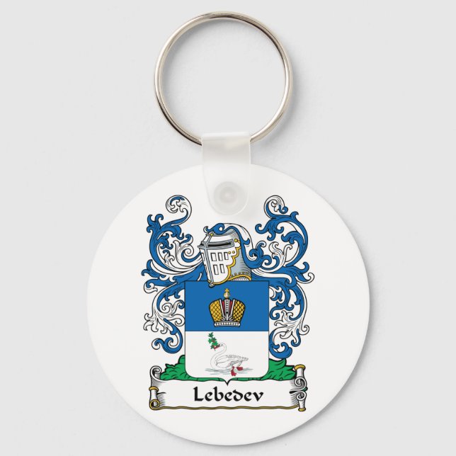 Lebedev Family Crest Keychain (Front)