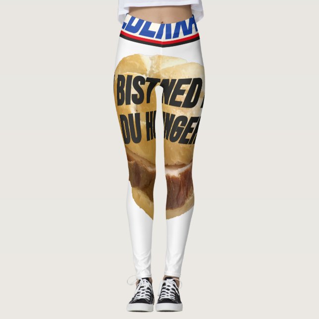 Leberkas - Du bist ned du wenn du HUNGER host Leggings (Front)