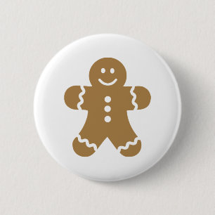 Lebkuchen man christmas button