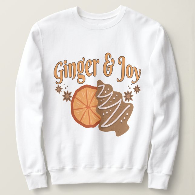 Lebkuchenmann Ginger Joy Weihnachten Sweatshirt (Design Front)