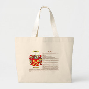 Name Meaning Tote Bags Zazzle Leblanc Meaning Large Tote Bag