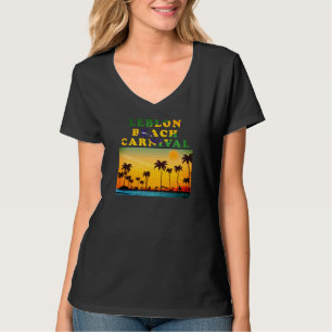 Leblon Beach Sunset & Palm Trees Rio Brazil T-Shirt