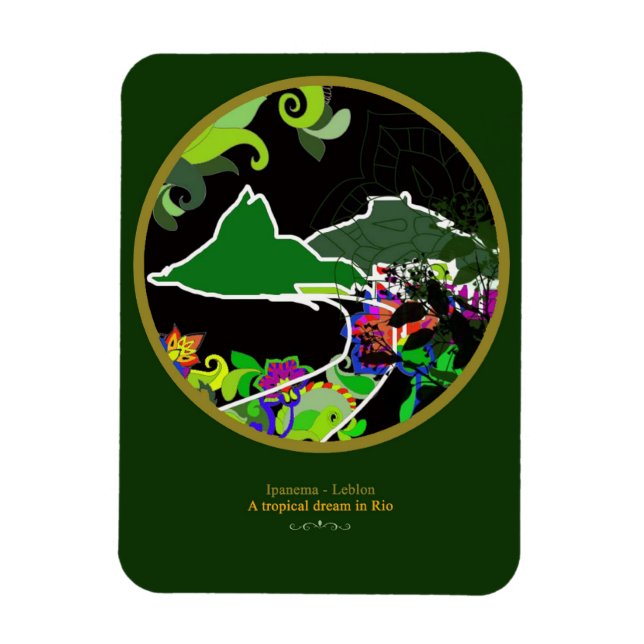 Leblon - Rio de Janeiro Magnet (Vertical)