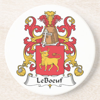 LeBoeuf Family Crest Coaster