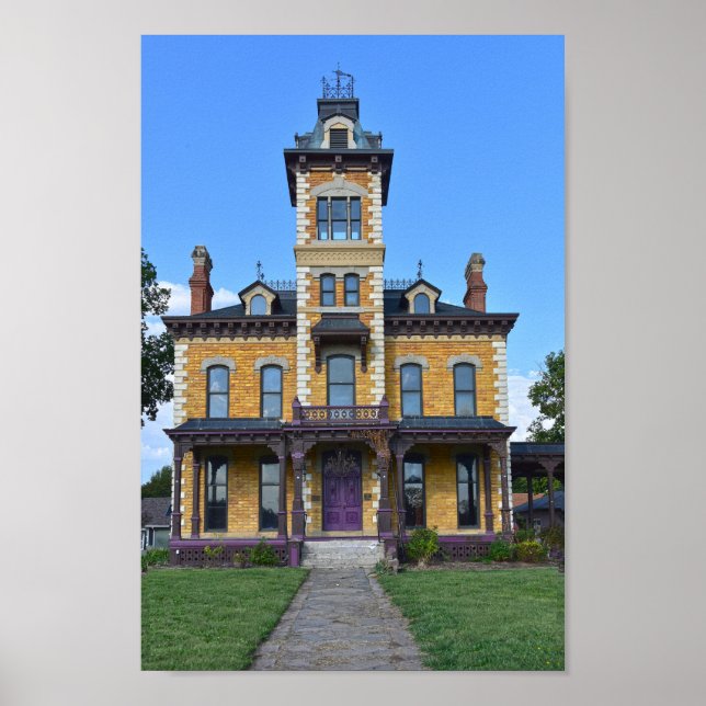 Lebold Mansion, Abilene, Kansas Poster (Front)