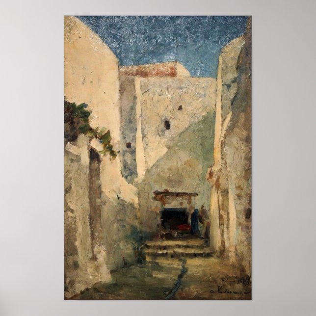 Lebourg - Street In Algiers Poster (Front)