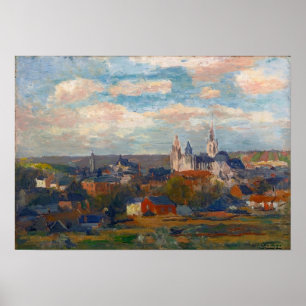Lebourg - View Of Evreux Notre Dame Paris 1897 Poster