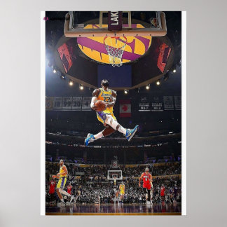 lebron james, nba, basketball, king james, slam du poster